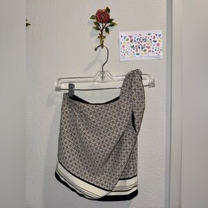 Abercrombie & Fitch Black and White Asymmetrical Skirt
